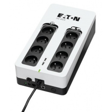 Eaton 3S 850 FR, UPS 850VA / 510W, 8 zásuviek (4 zálohované), USB, 2x USB nabíjanie, slovenské zásuvky