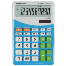 SHARP kalkulačka - EL-M332BBL - modrá