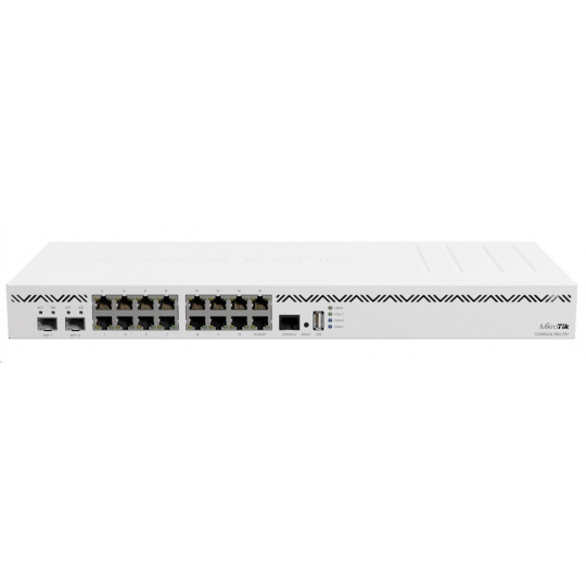 MikroTik Cloud Core Router, CCR2004-16G-2S+, 1700MHz CPU, 4GB RAM, 16xLAN, 2x SFP+ vrátane. Licencia L6