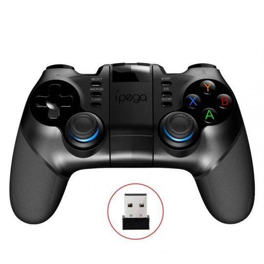 gamepad iPega 3v1 s prijímačom USB, iOS/Android, BT (PG-9156), čierny