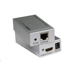PREMIUMCORD HDMI extender na 60m přes jeden kabel Cat5e/Cat6 POŠKOZEN OBAL PREMIUMCORD HDMI extender na 60m přes jeden kabel Cat5e/Cat6 POŠKOZEN OBAL