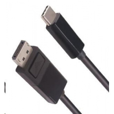 Kábel PremiumCord USB-C samec na DP1.4 8K DisplayPort samec 2m