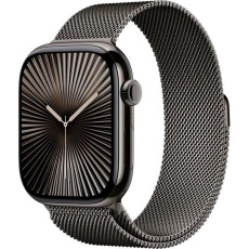 Apple Watch Series 10 GPS + Cellular 46mm Slate Titanium Case with Slate Milanese Loop - M/L Apple Watch Series 10 GPS + Cellular 46mm Slate Titanium Case with Slate Milanese Loop - M/L