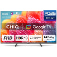 CHiQ L32FM9E TV 32", FHD, LED, metalická bezrámečková, Smart, Google TV, HDR, Chromecast