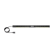 Eaton G4 Základní Rack PDU, 0U, 22,5U, vstup C20, 3m kabel, 1ph, 3,7kW, 16A, 200-240V, 24 zásuvek (12)C13, (12)C39 Eaton G4 Základní Rack PDU, 0U, 22,5U, vstup C20, 3m kabel, 1ph, 3,7kW, 16A, 200-240V, 24 zásuvek (12)C13, (12)C39
