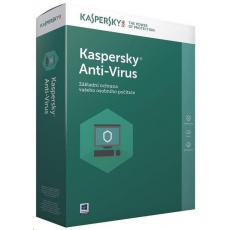 Kaspersky Anti-Virus 2019 CZ, 5PC, 1 rok, nová licence, elektronicky Kaspersky Anti-Virus 2019 CZ, 5PC, 1 rok, nová licence, elektronicky