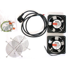19" ventilace pro nástěnné rozvaděče XtendLan, 2 ventilátory, napájecí kabel, spojovací materiál 19" ventilace pro nástěnné rozvaděče XtendLan, 2 ventilátory, napájecí kabel, spojovací materiál