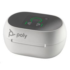 Poly Voyager Free 60+ MS Teams bluetooth headset, BT700 USB-C adaptér, dotykové nabíjecí pouzdro, bílá