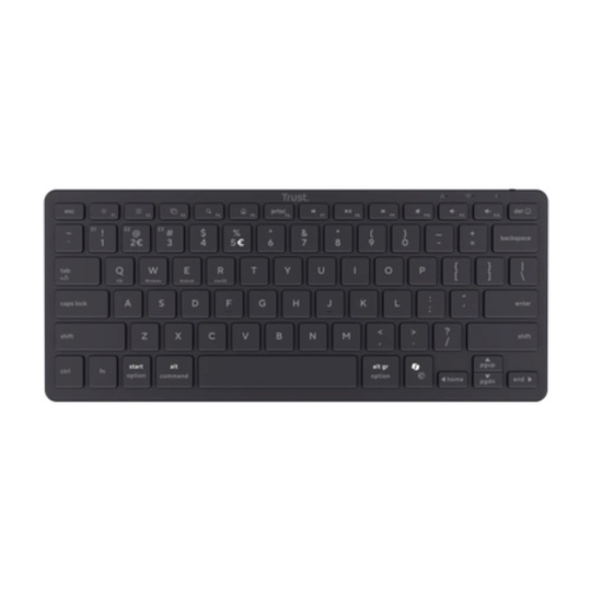 TRUST Klávesnice Nado II, Membránová, Bezdrátová, černá