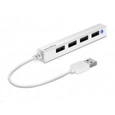 SPEED LINK pasivní rozbočovač SNAPPY SLIM USB Hub, 4-Port, USB, bílá