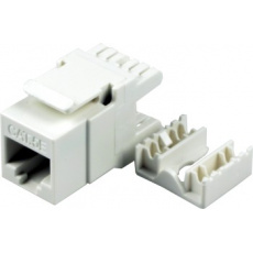 Keystone Cat5E, UTP, duální svorkovnice, bílý Keystone Cat5E, UTP, duální svorkovnice, bílý