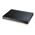 Zyxel XMG1930-30HP, 24-port 2.5GbE Smart Managed Layer 2 PoE 700W 22xPoE+/8xPoE++ Switch with 4 10GbE and 2 SFP+ Uplink