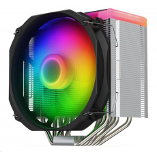 SilentiumPC chladič CPU Fortis 5 ARGB / 140mm ventilátor / 6 tepelných trubíc / PWM / nanoregulátor / pre Intel a AMD
