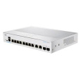 Cisco switch CBS350-8T-E-2G-EU (8xGbE,2xGbE/SFP combo,fanless) - REFRESH