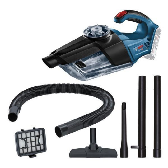 Bosch GAS 18V-1 akumulátorový vysavač, 10 l/s, 0.7 l nádoba, flexibilní prodlužovací hubice