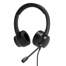PORT stereo headset s mikrofonem, USB-A/USB-C, černá PORT stereo headset s mikrofonem, USB-A/USB-C, černá