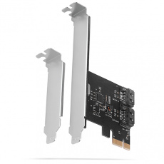 AXAGON PCES-SA2N, radič PCIe - 2x interný SATA 6G port, ASM1061, SP & LP AXAGON PCES-SA2N, radič PCIe - 2x interný SATA 6G port, ASM1061, SP & LP