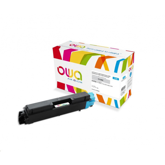 OWA Armor toner pre KYOCERA FS-C5250, 2026, 5000 strán, TK590C, modrá/kyanová + odpadový box (TK-590C)