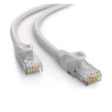 C-TECH kabel patchcord Cat6e, UTP, šedý, 3m