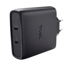 TRUST GaN Nabíječka MAXO 100W 2-Port, USB-C, černá TRUST GaN Nabíječka MAXO 100W 2-Port, USB-C, černá