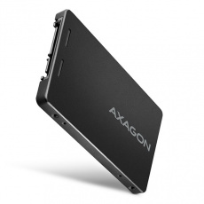 AXAGON RSS-M2B, SATA - M.2 SATA SSD, interné 2.5" box ALU, čierny