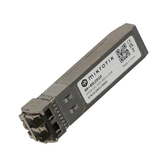 MikroTik SFP/SFP+/SFP28 optický modul XS+85LC01D, MM, 100m, 850nm MikroTik SFP/SFP+/SFP28 optický modul XS+85LC01D, MM, 100m, 850nm