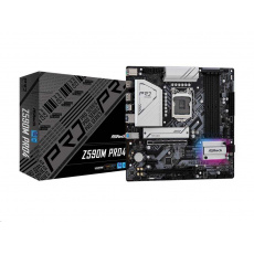 ASRock MB Sc LGA1200 Z590M PRO4, Intel Z590, 4xDDR4, 1xDP, 1xHDMI, mATX ASRock MB Sc LGA1200 Z590M PRO4, Intel Z590, 4xDDR4, 1xDP, 1xHDMI, mATX