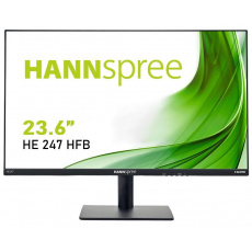 HANNspree HE247HFB 23,6" monitor, Full HD 1920x1080, 16:9, HDMI, VGA, reproduktory