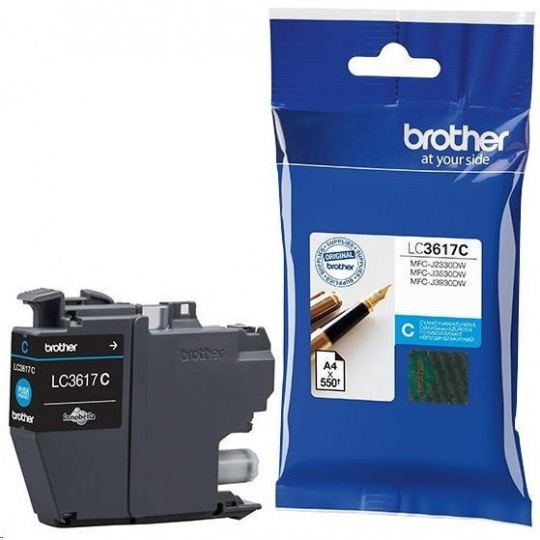 BROTHER INK LC-3617C cyan, cyan - 550ppm, J2330, J3530, J3930