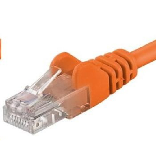 PREMIUMCORD Patch kábel UTP RJ45-RJ45 CAT5e 3m oranžový