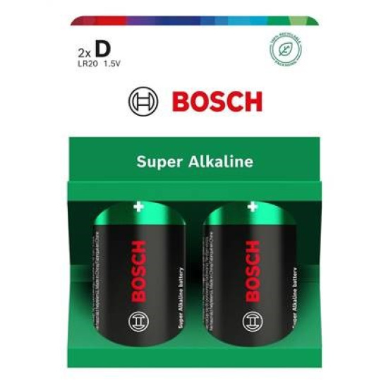 Bosch LR20SA2B/00 Super Alkaline (Blistr 2 ks)