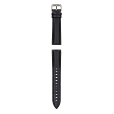 Garett univerzální řemínek 20 mm, černá kůže se stříbrným zapínáním Garett univerzální řemínek 20 mm, černá kůže se stříbrným zapínáním
