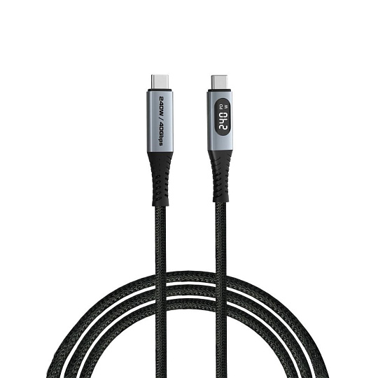 VERBATIM Kabel USB4 Sync & Charge, 240W, s displejem, 120cm VERBATIM Kabel USB4 Sync & Charge, 240W, s displejem, 120cm