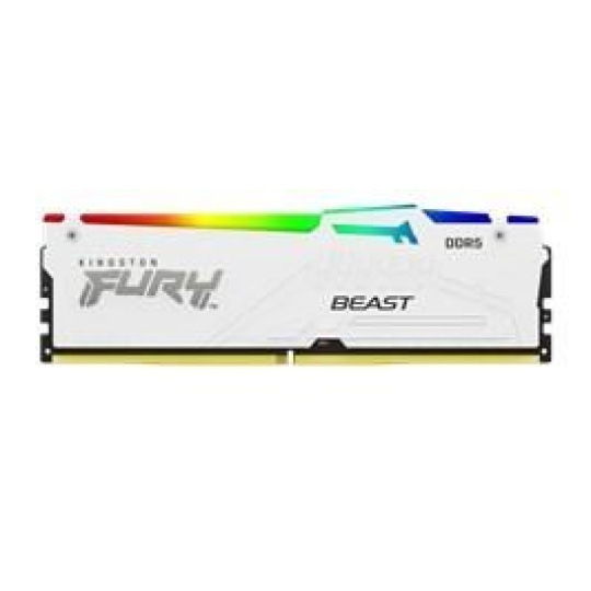 KINGSTON DIMM DDR5 16GB 6000MT/s CL36 FURY Beast RGB Bílá EXPO