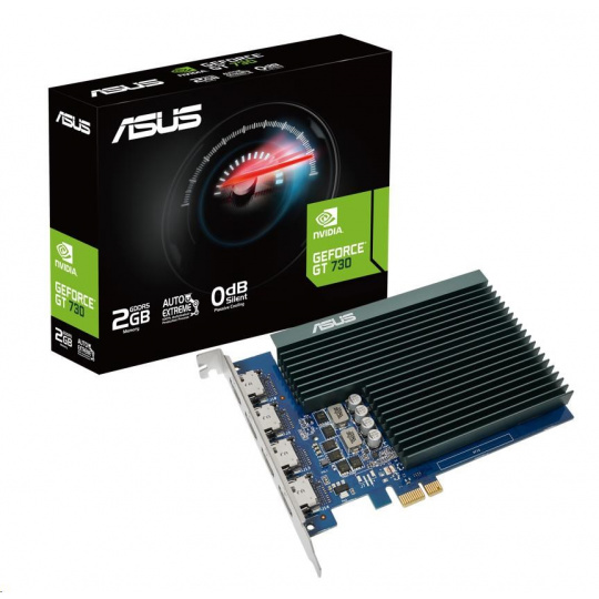 ASUS VGA NVIDIA GeForce GT 730, GT 730, 2 GB GDDR5, 4xHDMI