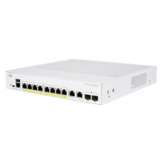 Cisco switch CBS250-8PP-E-2G (8xGbE,2xGbE/SFP combo,8xPoE+,45W,fanless)