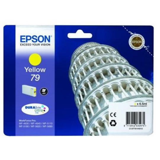 Atramentová kazeta EPSON série WF-5xxx "Pisa" 79 žltá (6,5 ml)