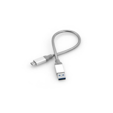 VERBATIM Synchronizačný a nabíjací kábel USB-C na USB-A USB 3.1 GEN 2 30cm (strieborná) VERBATIM Synchronizačný a nabíjací kábel USB-C na USB-A USB 3.1 GEN 2 30cm (strieborná)