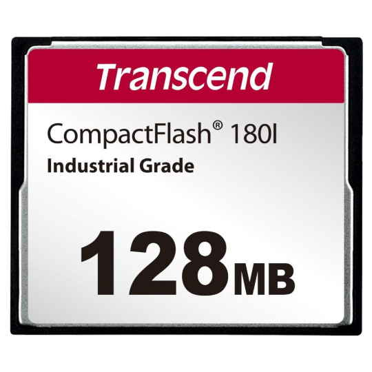 TRANSCEND CompactFlash Card CF180I, 128MB, SLC mode WD-15, Wide Temp. TRANSCEND CompactFlash Card CF180I, 128MB, SLC mode WD-15, Wide Temp.
