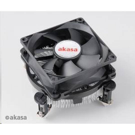 AKASA CPU chladič AK-CCE-7102EP pre Intel LGA 775 a 1156, 80mm PWM ventilátor, do 73W