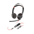 Poly Blackwire 5220 náhlavní souprava, 3.5 mm jack + USB-C/A adaptér, stereo