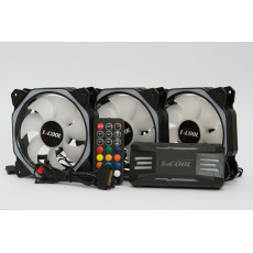 1stCOOL Fan KIT AURA EVO 4 ARGB, 3x HEXA2 ventilátor + ARGB řadič + dálkový ovladač