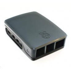 Oficiálna krabica Raspberry Pi pre Raspberry Pi 4B, čierna/sivá