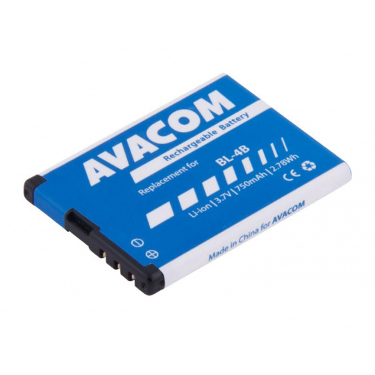 AVACOM batéria pre Nokia 6111 Li-Ion 3,7 V 750 mAh (náhradná BL-4B) AVACOM batéria pre Nokia 6111 Li-Ion 3,7 V 750 mAh (náhradná BL-4B)