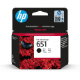 HP 651 Black Original Ink Advantage Cartridge, C2P10AE (600 pages)