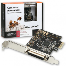 AXAGON PCEA-P1, PCIe adaptér - 1x paralelní port (LPT), vč. LP AXAGON PCEA-P1, PCIe adaptér - 1x paralelní port (LPT), vč. LP