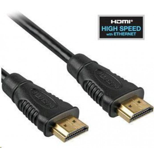 PREMIUMCORD HDMI kábel 2m High Speed + Ethernet (v1.4), pozlátené konektory