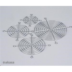 Ochranná mriežka AKASA MG-08, pre ventilátory 80 mm, pochrómovaná