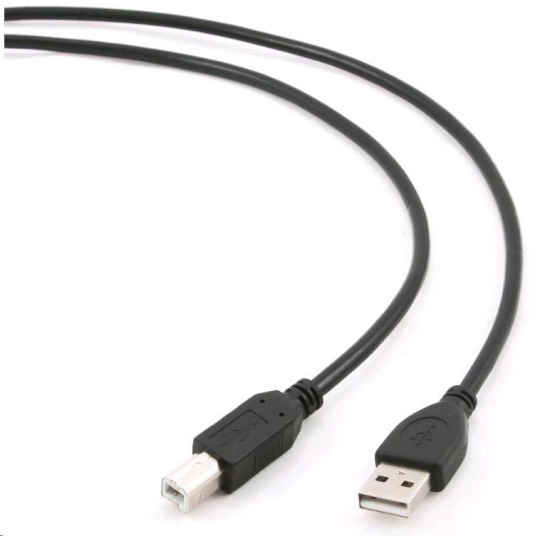 Kábel USB GEMBIRD 2.0 A-B kábel 4,5 m Professional (čierny, pozlátené kontakty)