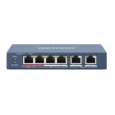 Hikvision DS-3E1106HP-EI, Smart switch 1x 100TX HI-PoE + 3x 100TX PoE; 2x 100TX uplink, 60W, Super PoE Hikvision DS-3E1106HP-EI, Smart switch 1x 100TX HI-PoE + 3x 100TX PoE; 2x 100TX uplink, 60W, Super PoE